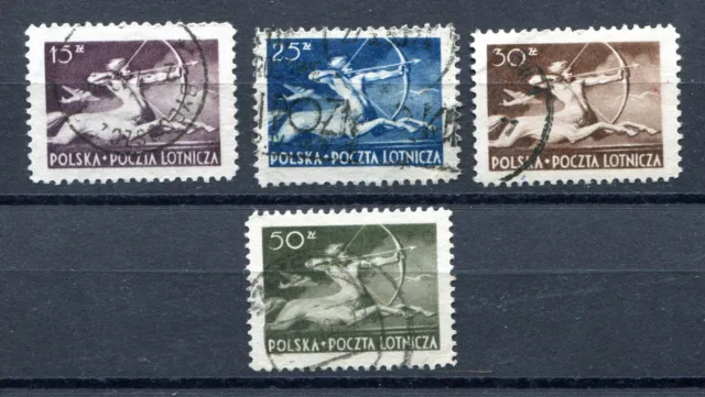 Briefmarken, Polen, Polska, Fi. 444 - 47,  Centaur,  1948, gestempelt