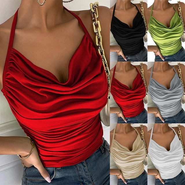 Débardeur Souple Été Haut Gilet Femme Caraco Soutien-Gorge Bustier Avec