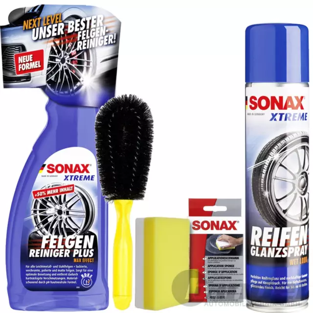 SONAX Xtreme Brillo Del Neumático + De Limpiador Ruedas Plus Limpieza Cuidado