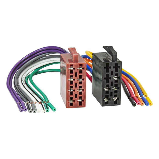 Faisceau 20 Broches Vers Iso Adaptateur Autoradio 20 Broches Vers ISO - Avec Commandes Volant Et Caméra Recul - Installation Facile Sans Soudure Câble Commandes Volant Caméra Recul