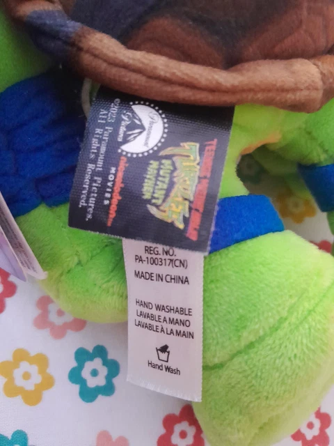 LEONARDO TEENAGE MUTANT Ninja Turtles Plush Soft Toy Washable With Tags ...