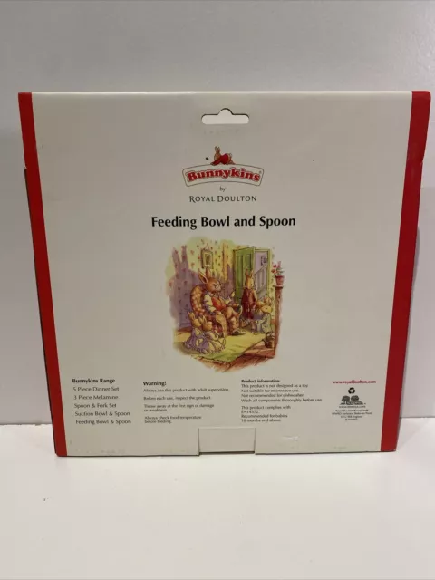 Royal Doulton Bunnykins Childrens Nursery Set Feeding and Spoon C2 2