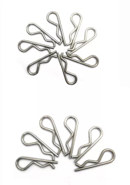R-Clip Beta Pins in 316 Stainless Steel A4 Marine Grade