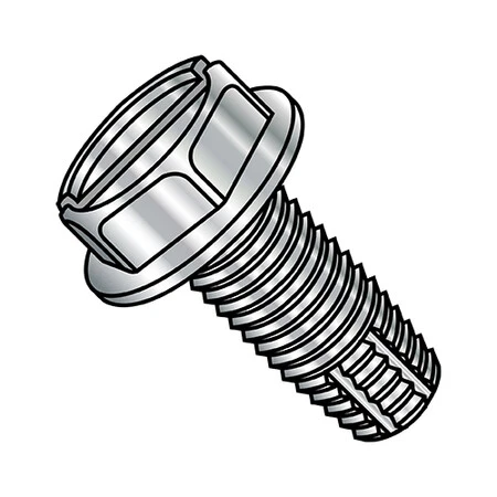 Zoro Select 1012Fsw188 10-24X3/4 Slot Hexwash Ft Tcsf 18-8 Stainless Steel