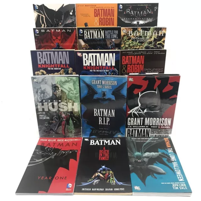 Batman Graphic Novels Long Halloween Year One Hush Knightfall DC x15 RMF04-ER