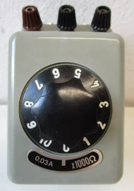 VEB Technischer Dekaden-Widerstand 0,003Ax10000Ω (LS-1172) *