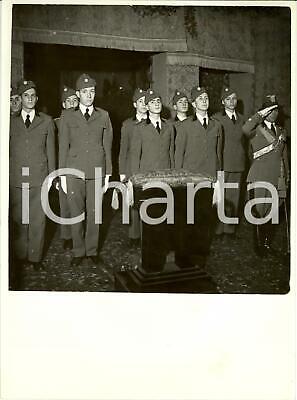 1935 MILANO Omaggio alunni Collegio Militare a cripta Caduti Fascisti *Foto