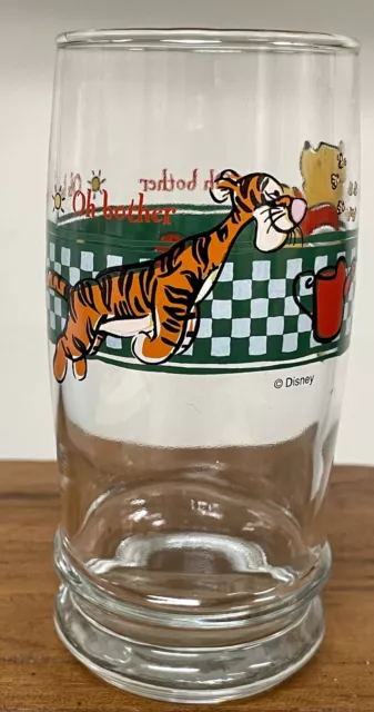 Disneys Winnie The Pooh Pooh Bear And Tigger Oh Bother Collectible Glass G1672
