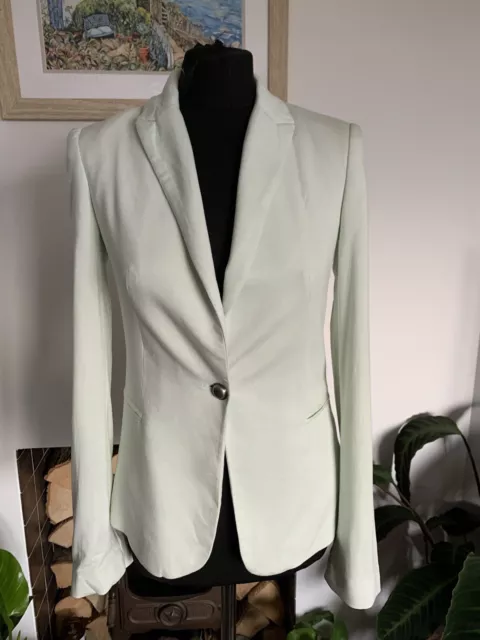 Zara mint blazer hotsell