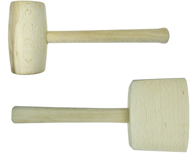 Maillet en Bois Charpentier de Menuisier Frapper Marteau Rond Et Carré CH-M