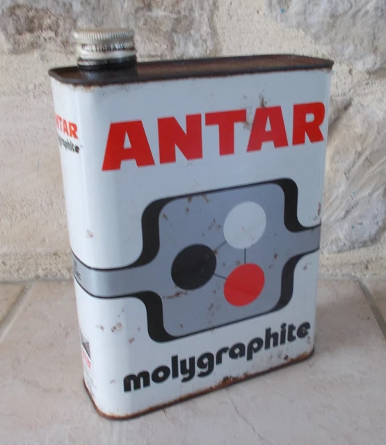 bidon d'huile ancien antar molygraphite