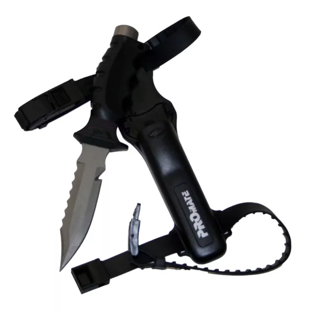 Sharp Tip Titanium Blade Scuba Diving Snorkeling Knife Full Tang (5" Blade)