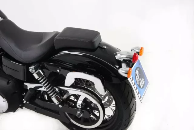 HARLEY-DAVIDSON DYNA WIDE GLIDE Panniers H&B RUGGED LEATHER BLACK-ALL YEARS