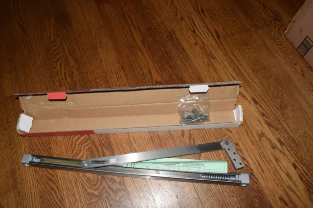 GLYNN-JOHNSON 904S-US32D Overhead Door Holder,33-1/16In to 39In