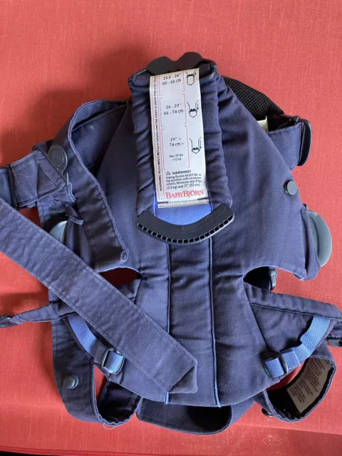 BABYBJORN Baby Carrier Original Blue Cotton - USED