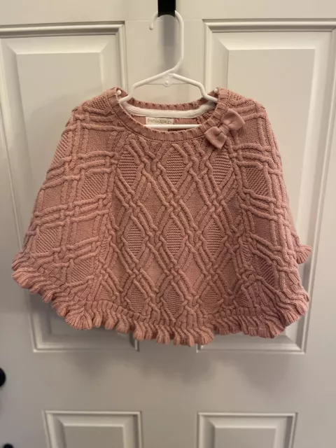 Cynthia Rowley Sweater Poncho With Bow. Size 2T. Excellent Used Condition.