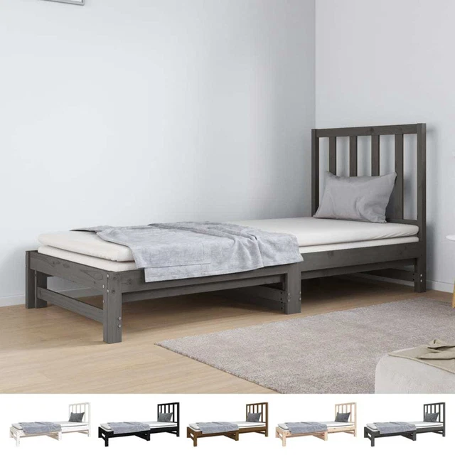Tagesbett Ausziehbar 2x(90x190)cm Massivholz Kiefer mehrere Auswahl vidaXL