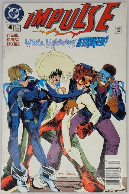 Impulse #4 DC 1995 5.5 FN- Mark Waid Humberto Ramos 1st App White Lightning