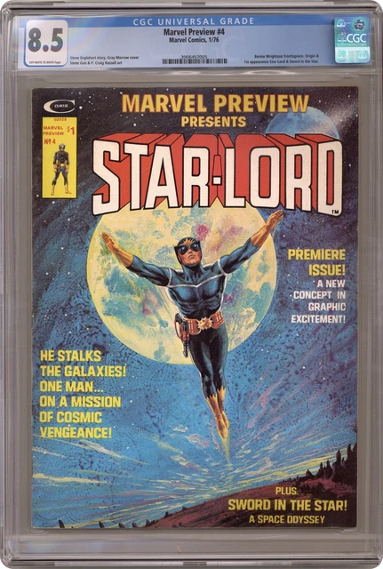 Marvel Preview #4 CGC 8.5 1976 3906457005 1st app. and origin Star-Lord