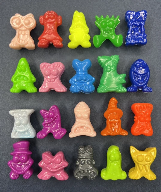 Gogos Crazy Bones COMPLETE Solid SET of CLASSIC MUTANTS 20 total w/ Eggy 0970