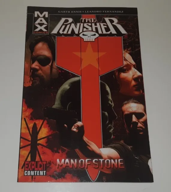 THE PUNISHER MAN OF STONE Graphic Novel By Garth Ennis Marvel Max 1st Edition