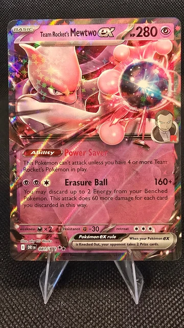 Mewtwo ex de la Team Rocket (DRI 081) - Rivalités Destinées - Carte Pokémon