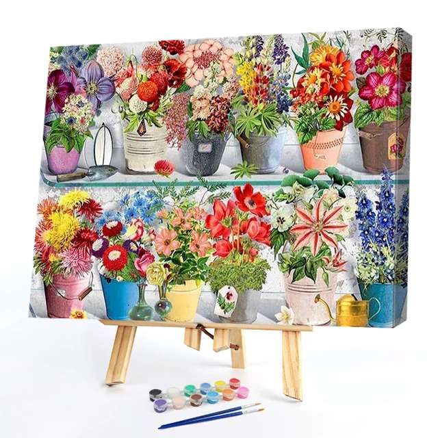 Awesocrafts - Kit di pittura con numeri, motivo