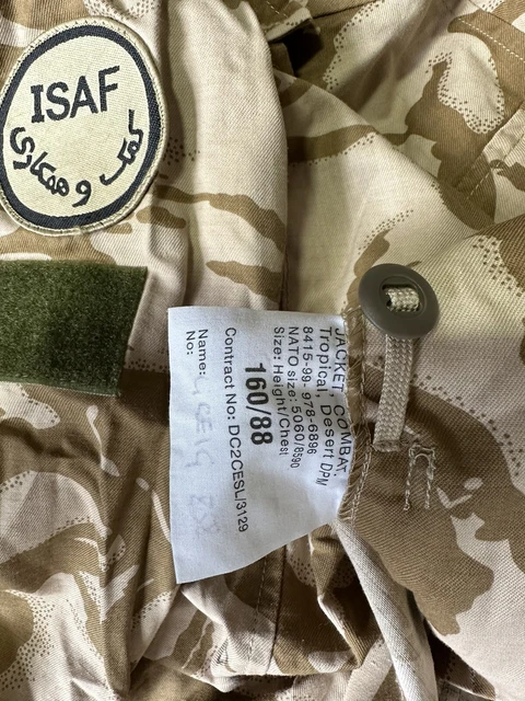 Farbcode Isaf BRITISH ARMY COMBAT Jacket Tropical Desert ISAF DPM And Under Body ...