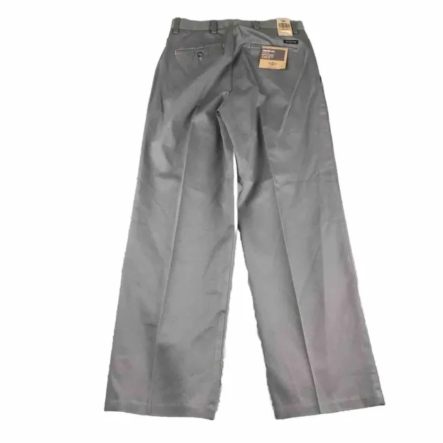 Dockers Pants Mens 29X30 Gray D3 Signature Khaki Classic Fit No Wrinkles NWT