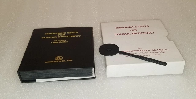Ishihara Test Chart Books for Color Deficiency 38 Plates Edition With Manual