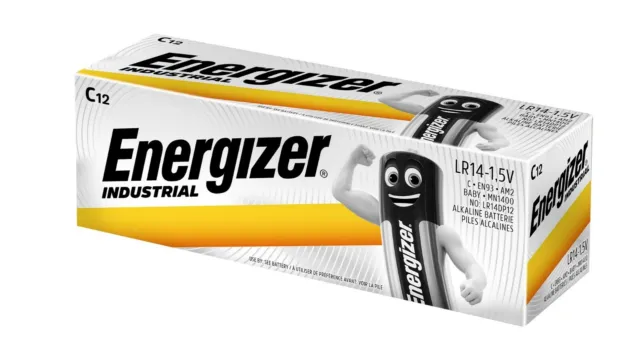 24 x Energizer Industrial Baby C LR14 Alkaline Batterie 1,5V lose MN1500