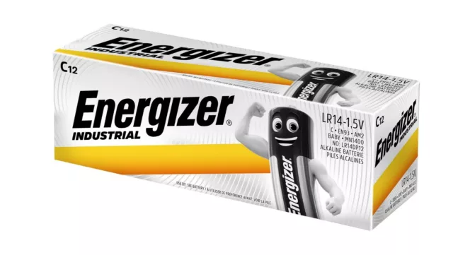 60 x Energizer Industrial Baby C LR14 Alkaline Batterie 1,5V lose MN1500