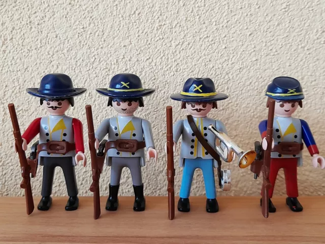 Playmobil Western 4 Südstaatler Soldaten (2)