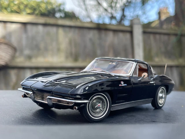 Franklin Mint 1/24 - Chevrolet Corvette 1967 Noire (Occasion, Sans Boîte)