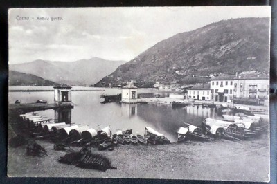 vecchia cartolina di como brunner 100 561 viale geno e piazzale funicolare 