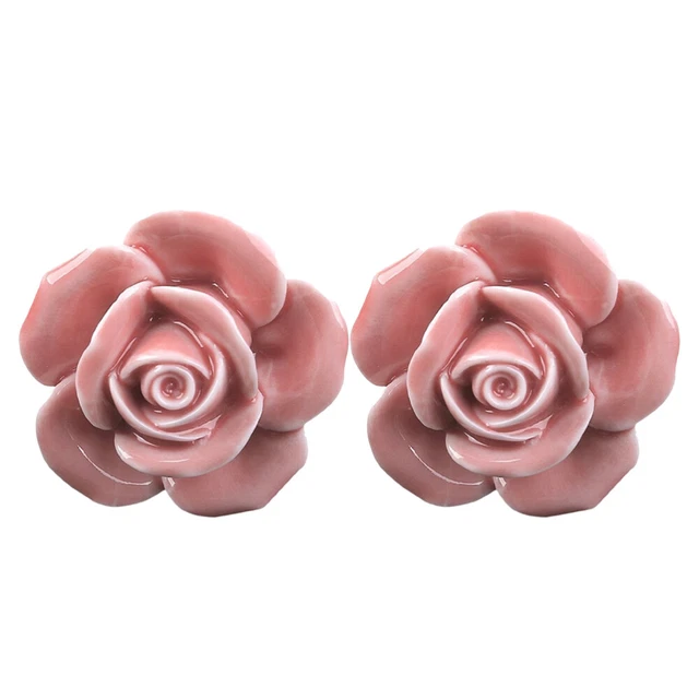 Knobs Dresser Drawers Vintage Floral Door Knob Cabinet Handle 7