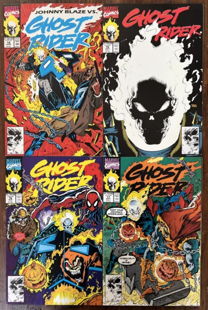GHOST RIDER (1990) 14, 15, 16, 17 - Glow In The Dark, Spider-Man, Johnny Blaze