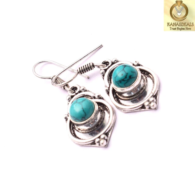 Turquoise Plated Earring Jewellery Dazzling 16 Gm Value-Priced @1.99-64560