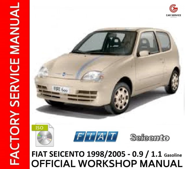 Fiat Seicento 1998/2005 Manuale Officina Workshop Manual Service Wiring Diagrams