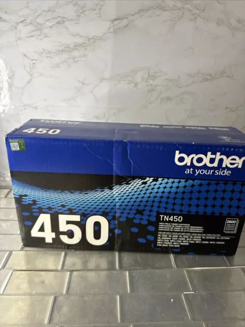 Brother TN450 High Yield  Black Toner Cartridge Genuine  Open Box - Never Used