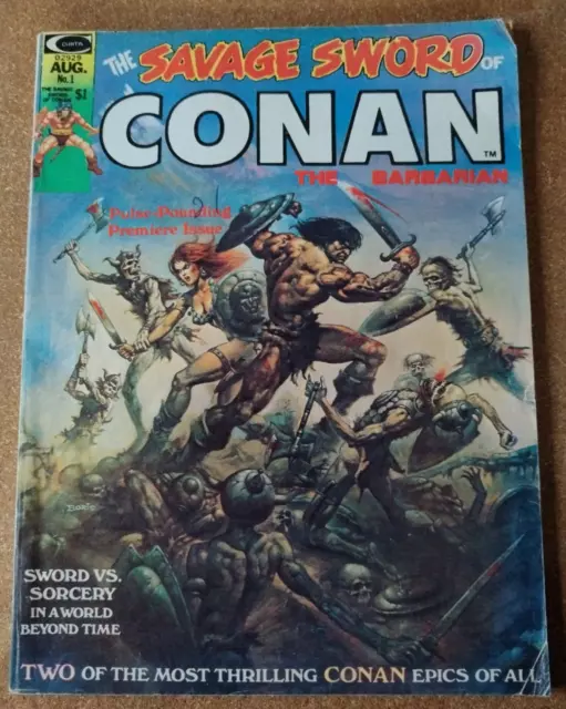 The Savage Sword of Conan #1 Marvel / Curtis Magazine