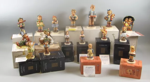 Lot 18 Goebel Hummels Figurines in Original Boxes Special Edition 4-9, 12