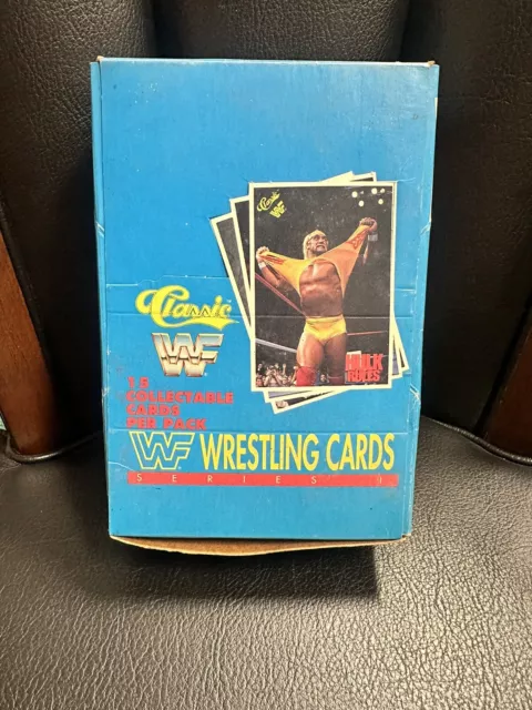1990 Classic WWF Wrestling Series 1 Cards FULL BOX of 36 SEALED Foil Packs