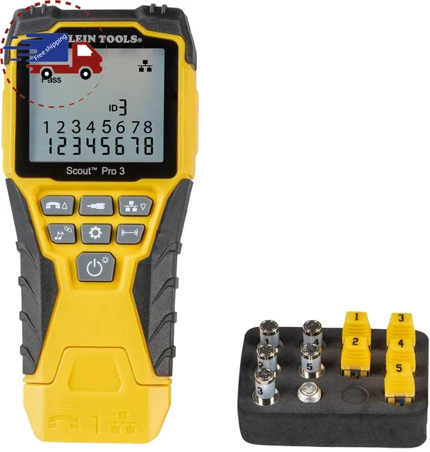 Cable Tester Kit with Scout Pro 3 for Ethernet / Data, Coax / Video Phone Cables