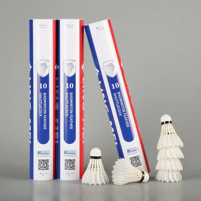 Goose Feather Badminton Shuttlecocks LingMei 10 Pro for Clube Trining Goose Feather Badminton Shuttlecocks LingMei 10 Pro for Clube Trining