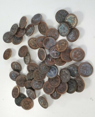 Paquet de 50 Pcs Bouton fleur de lys Moyen age vintage déco /EB09 déguisement 