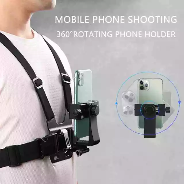 Chest Body Holder Strap Harness Mount For iPhone Samsung Phone Cell
