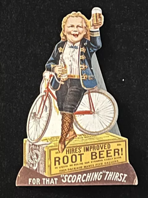 Charles E Hires Improved Root Beer~ Salesman Sample~ Copyrighted 1897~ Stand-up