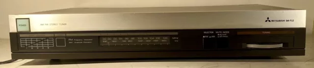Sintonizador analógico estéreo raro Mitsubishi DA-F12 AM/FM funcionando