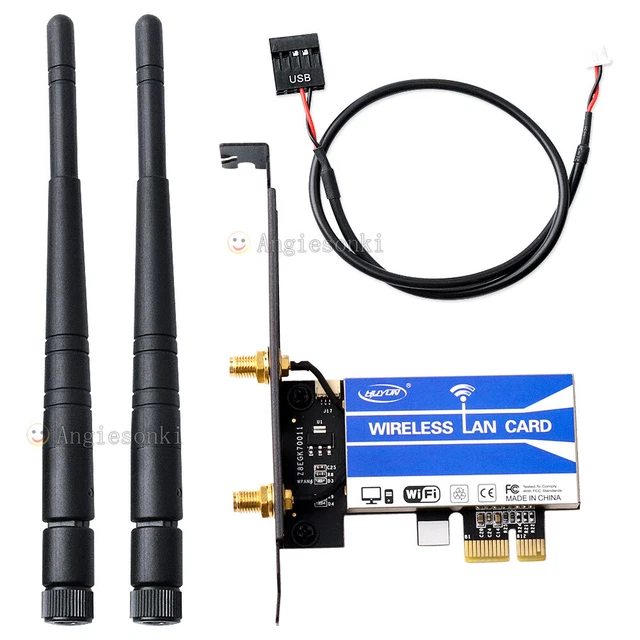Scheda Di Rete Wireless 7265HMW Dual Band 802.11AC – Mini PCI-E Con Bluetooth 4.2 E Antenne, Fino A 867 Mbps